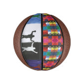 Pop art nr.1 van Yeshaya Dank - eenheid & harmonie Basketbal (Verticaal)