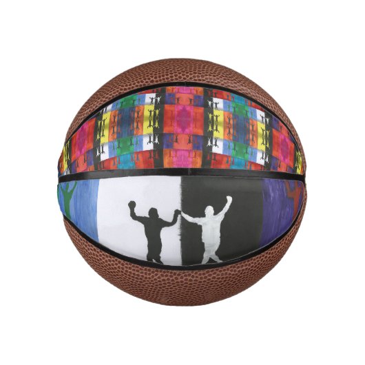 Pop art nr.1 van Yeshaya Dank - eenheid & harmonie Basketbal (Voorkant)