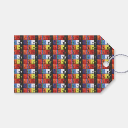 Pop art nr.1 van Yeshaya Dank - eenheid & harmonie Cadeaulabel (Voorkant (Horizontaal))