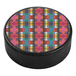 Pop art nr.1 van Yeshaya Dank - eenheid & harmonie Hockey Puck