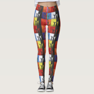 Pop art nr.1 van Yeshaya Dank - eenheid & harmonie Leggings