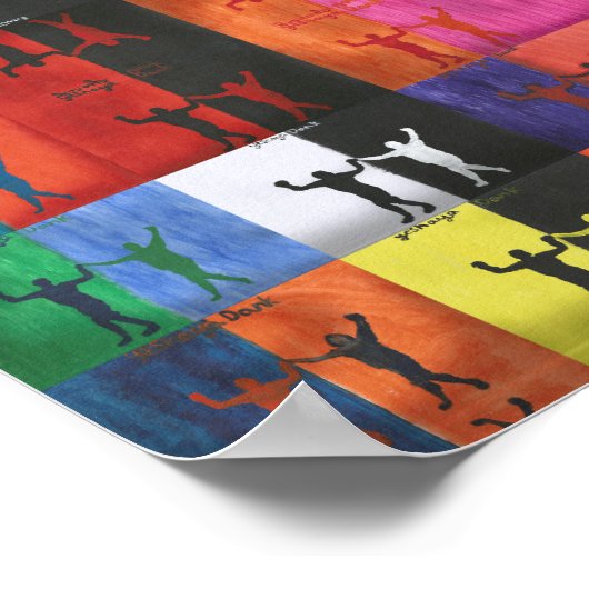 Pop art nr.1 van Yeshaya Dank - eenheid & harmonie Poster (Hoek)