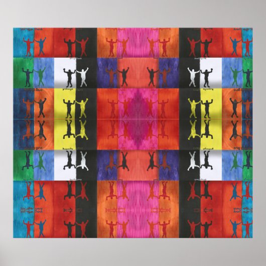 Pop art nr.1 van Yeshaya Dank - eenheid & harmonie Poster (Voorkant)