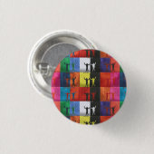 Pop art nr.1 van Yeshaya Dank - eenheid & harmonie Ronde Button 3,2 Cm (Voorkant /achterkant)