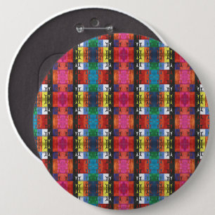 Pop art nr.1 van Yeshaya Dank - eenheid & harmonie Ronde Button 6,0 Cm