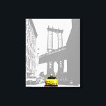 Pop Art Nyc Yellow Taxi New York City Brooklyn Canvas Afdruk<br><div class="desc">Pop Art NYC Yellow Taxi New York City Brooklyn Bridge Canvas Art Print.</div>