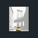 Pop Art Nyc Yellow Taxi New York City Brooklyn Canvas Afdruk<br><div class="desc">Pop Art NYC Yellow Taxi New York City Brooklyn Bridge Canvas Art Print.</div>