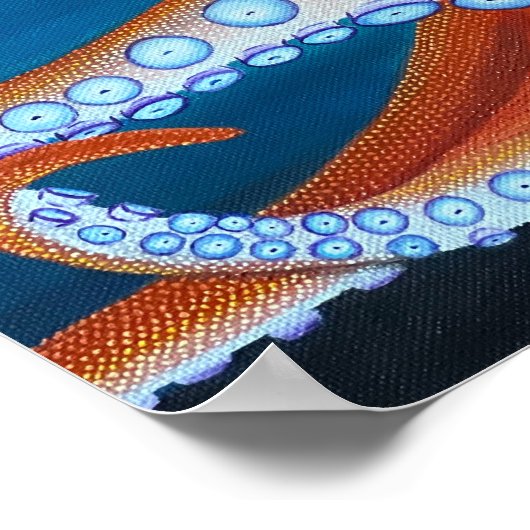 Pop Art Octopus Fine Art Print Waarde Poster Papie (Hoek)