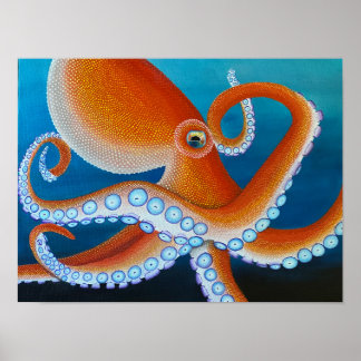 Pop Art Octopus Fine Art Print Waarde Poster Papie