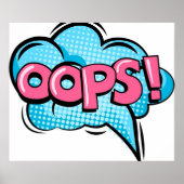 pop art oeps poster (Voorkant)