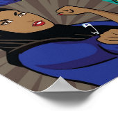Pop art of multicultural Rosie the Riveters wearin Poster (Hoek)