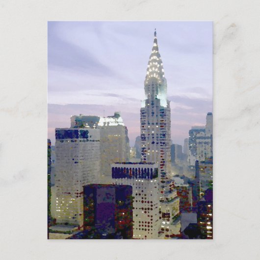 Pop Art Oil Paint Effect New York Briefkaart (Voorkant)