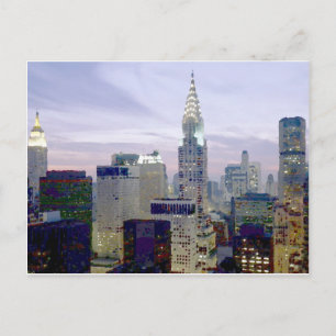 Pop Art Oil Paint Effect New York Briefkaart