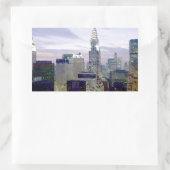 Pop Art Oil Paint Effect New York Rechthoekige Sticker (Tas)