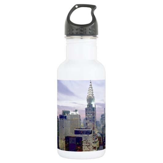 Pop Art Oil Paint Effect New York Waterfles (Voorkant)