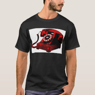 Pop Art Old Desk Telefoon Box T-shirt