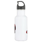 Pop Art Old Desk Telefoon Box Waterfles (Achterkant)