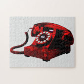 Pop Art Old Desk Telephone Box  Legpuzzel (Horizontaal)