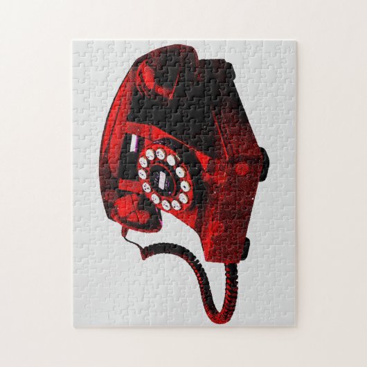 Pop Art Old Desk Telephone Box  Legpuzzel (Verticaal)