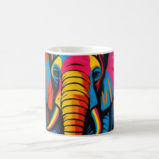 pop-art olifant koffiemok (Center)