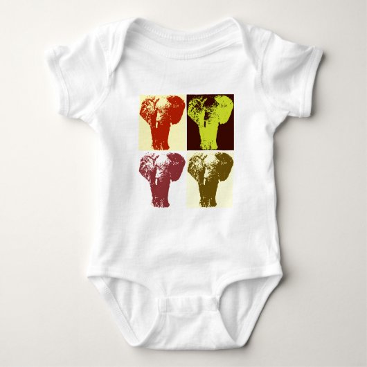 Pop Art Olifant Romper (Voorkant)