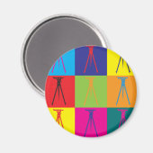 Pop-art onderzoeken magneet (Voorkant / Achterkant)