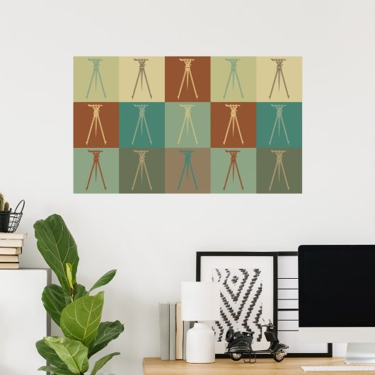 Pop-art onderzoeken poster (Thuiskantoor)