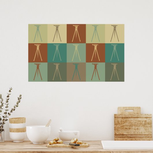 Pop-art onderzoeken poster (Keuken)