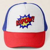  Pop Art: Ontketen je innerlijke held - KAPOW! Trucker Pet (Voorkant)