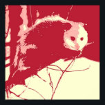 Pop Art Opossum Poster<br><div class="desc">pop art opossum</div>