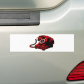 Pop Art Oude Bureautelefoon Box Bumpersticker (Op auto)
