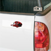 Pop Art Oude Bureautelefoon Box Bumpersticker (Op Truck)