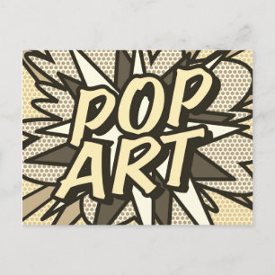 POP ART Oude Fun Retro Stripboek Briefkaart
