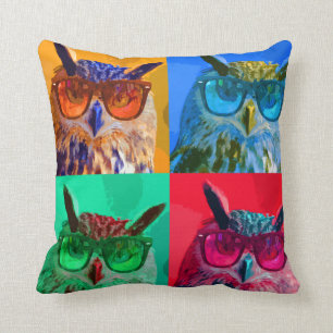 Pop art Owl Kussen