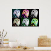 Pop Art Owl Poster (Keuken)