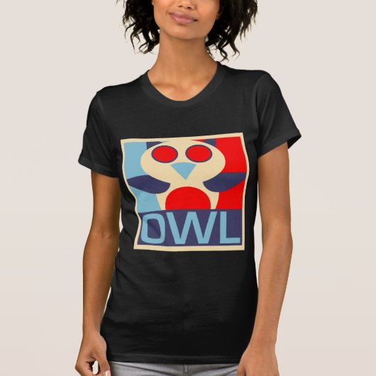 Pop Art Owl Shirt (Voorkant)