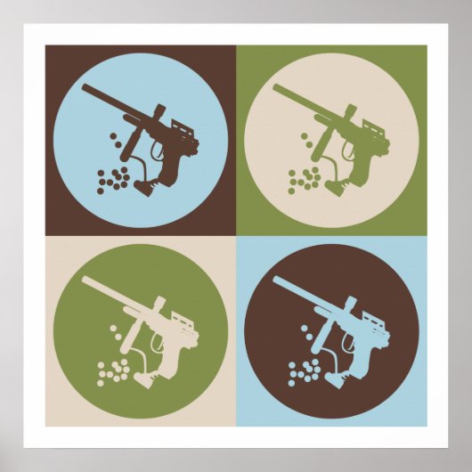 Pop Art Paintball Poster (Voorkant)