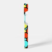 Pop Art Paisley Monogram iPhone Hoesje (Linkerkant)