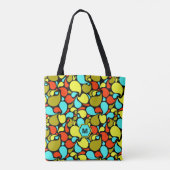 Pop Art Paisley Monogram Tote Bag (Achterkant)