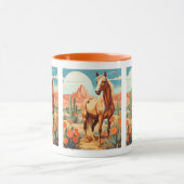 Pop Art Palomino Woestijnpaard Mok (Midden)