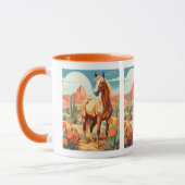 Pop Art Palomino Woestijnpaard Mok (Links)