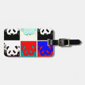 Pop Art Panda Bagagelabel (Voorkant horizontaal)