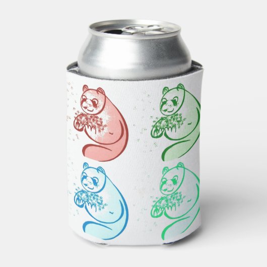 Pop Art Panda Beer Blikjeskoeler (Blikje Voorkant)