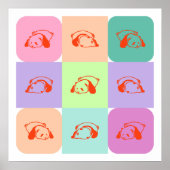 Pop Art Panda Beer Mix Poster (Voorkant)