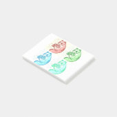 Pop Art Panda Beer Post-it® Notes (Schuin)