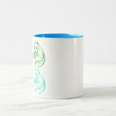 Pop Art Panda Beer Tweekleurige Koffiemok (Center)