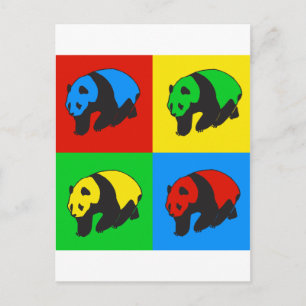 Pop Art Panda Briefkaart