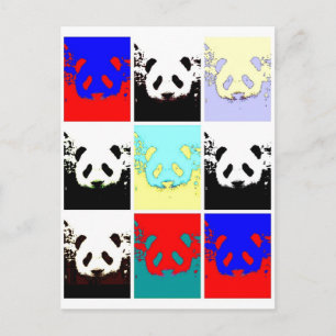 Pop Art Panda Briefkaart