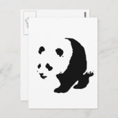 Pop Art Panda Briefkaart (Voorkant / Achterkant)