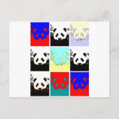 Pop Art Panda Briefkaart (Voorkant)
